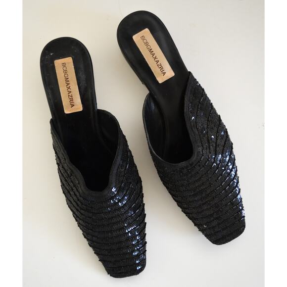 Vintage Beaded Low Heel Mule Size 9 - Picture 2 of 5